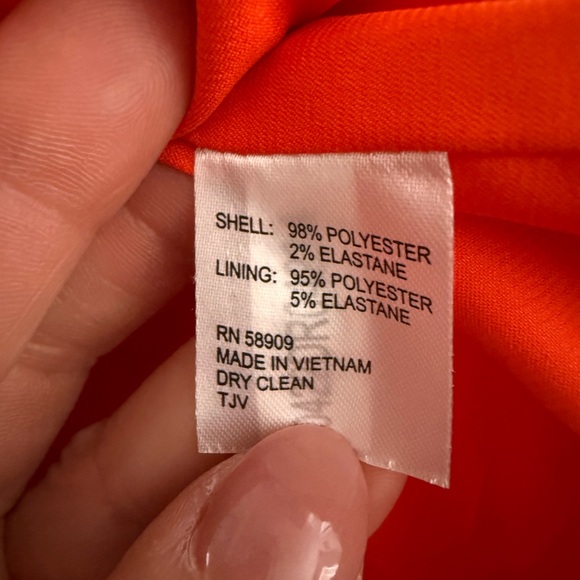 Alex Marie orange cowl neck dress size 10 - Picture 8 of 10